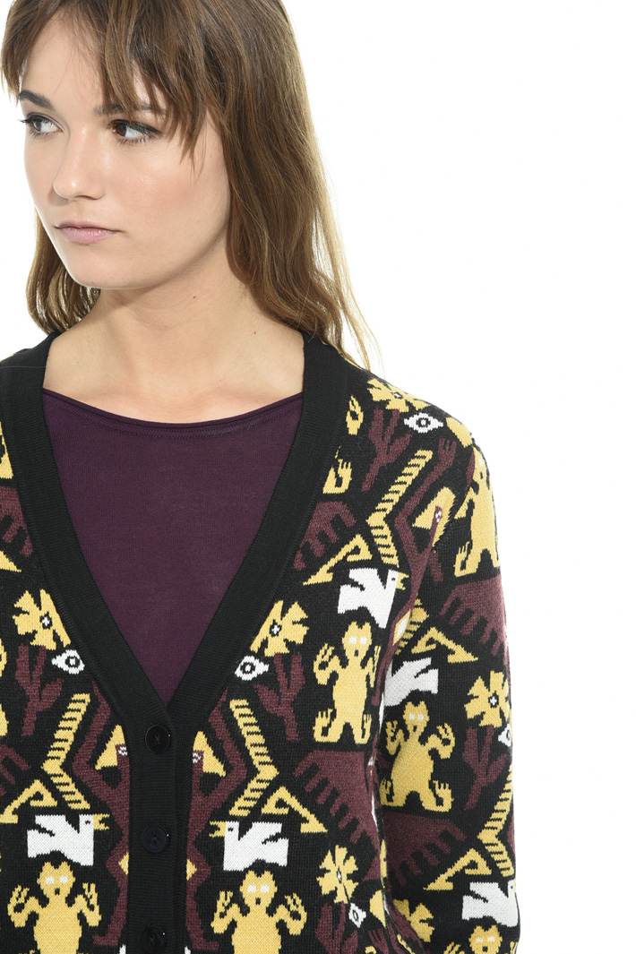 Cardigan over jacquard Intrend Cardigan over jacquard Intrend