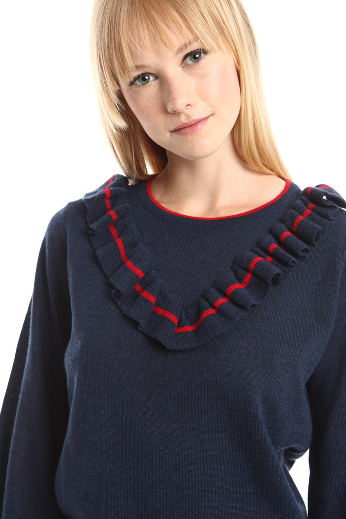 Maglia in lana con ruches Intrend Maglia in lana con ruches Intrend