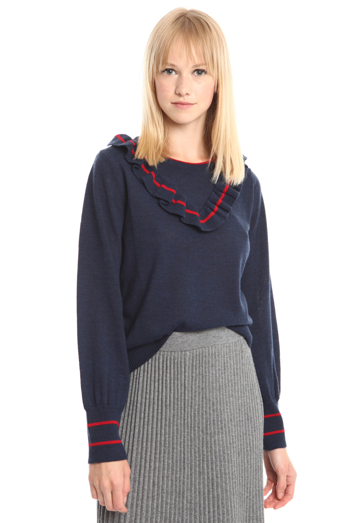 Maglia in lana con ruches Intrend Maglia in lana con ruches Intrend