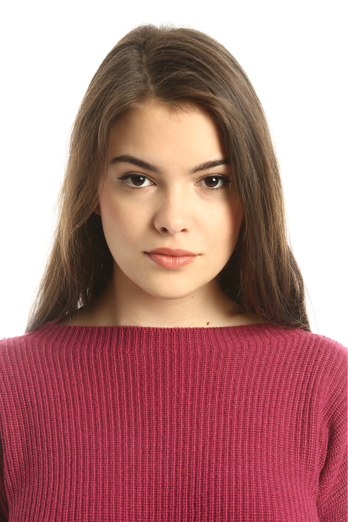 Rib worked sweater Intrend Rib worked sweater Intrend
