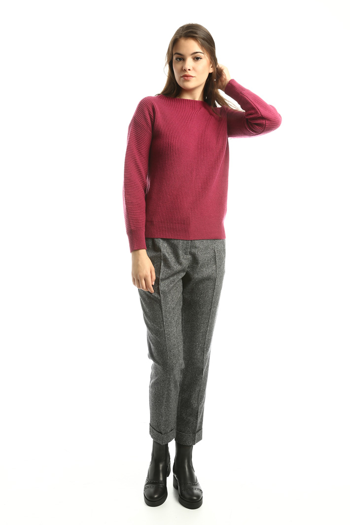 Rib worked sweater Intrend Rib worked sweater Intrend