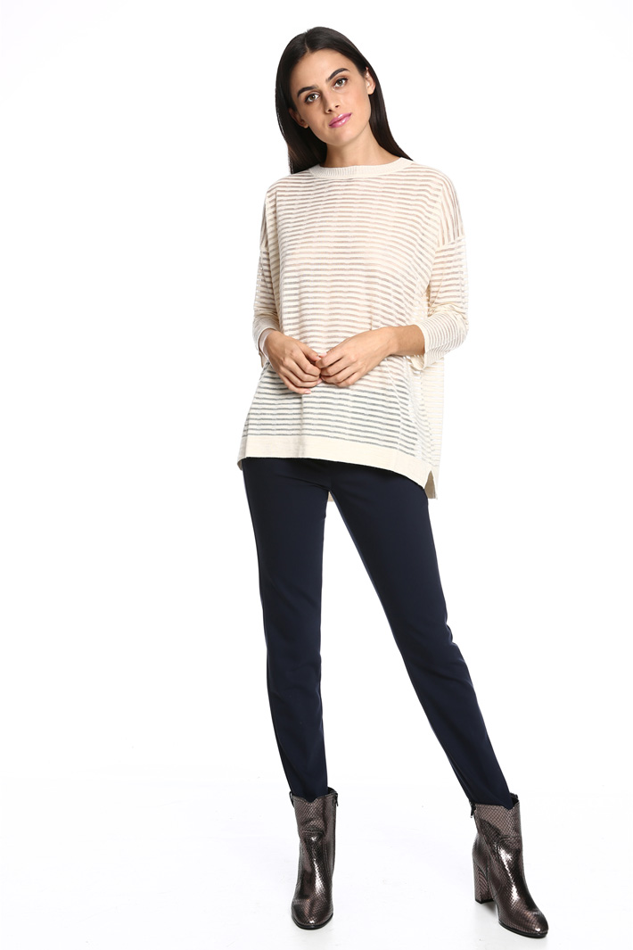 Maglia semitrasparente a righe Intrend Maglia semitrasparente a righe Intrend