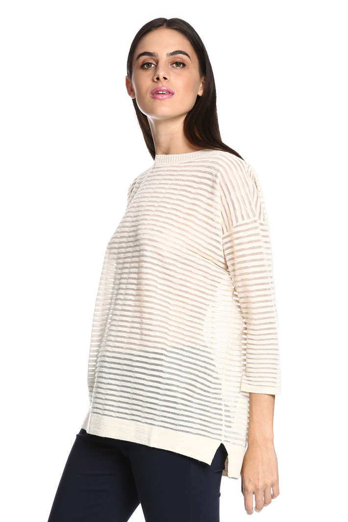 Maglia semitrasparente a righe Intrend Maglia semitrasparente a righe Intrend