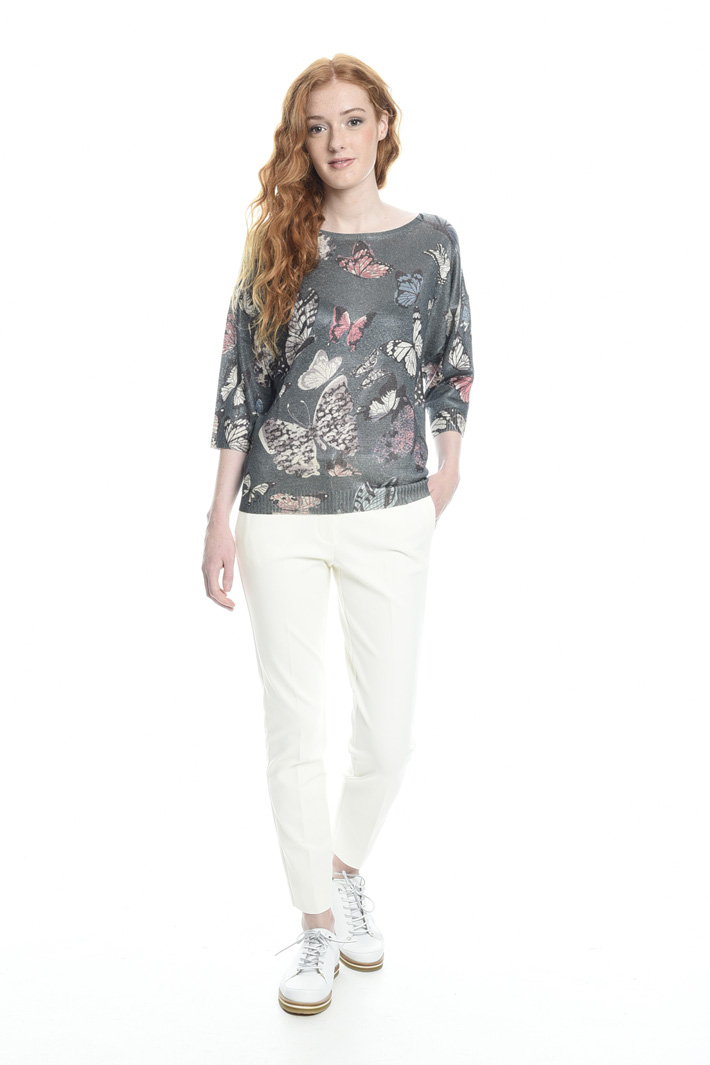 Maglia in filato lamé Intrend Maglia in filato lamé Intrend