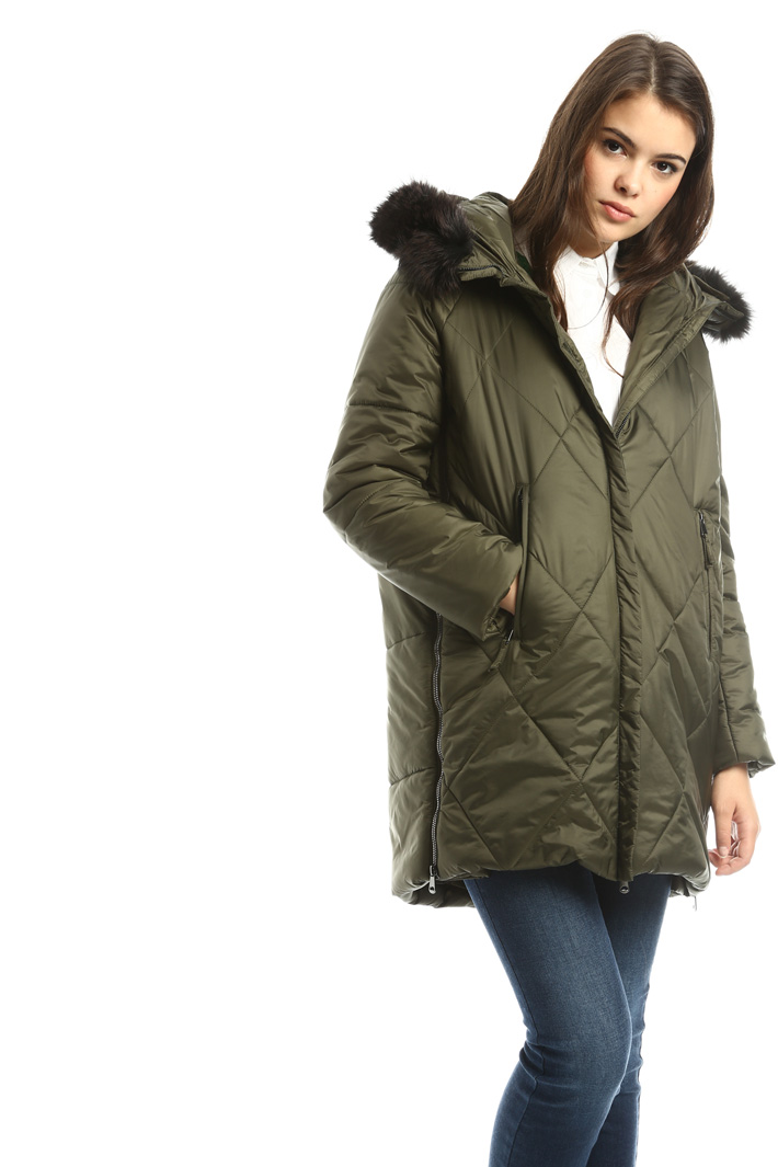 Padded coat with fur-trim Intrend Padded coat with fur-trim Intrend