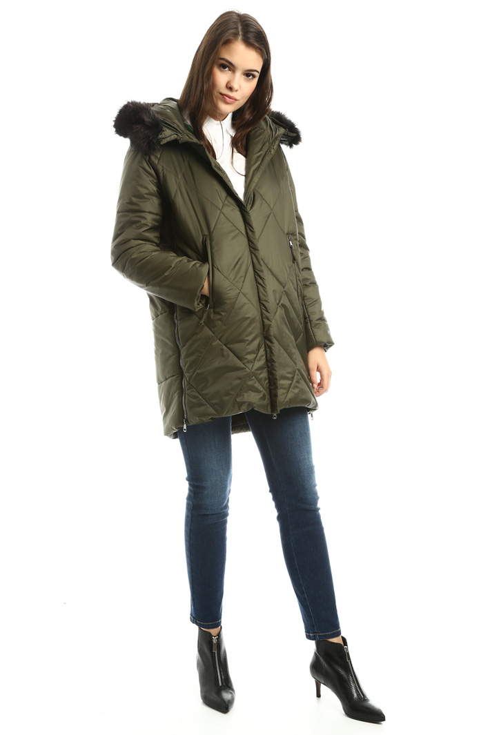 Padded coat with fur-trim Intrend Padded coat with fur-trim Intrend