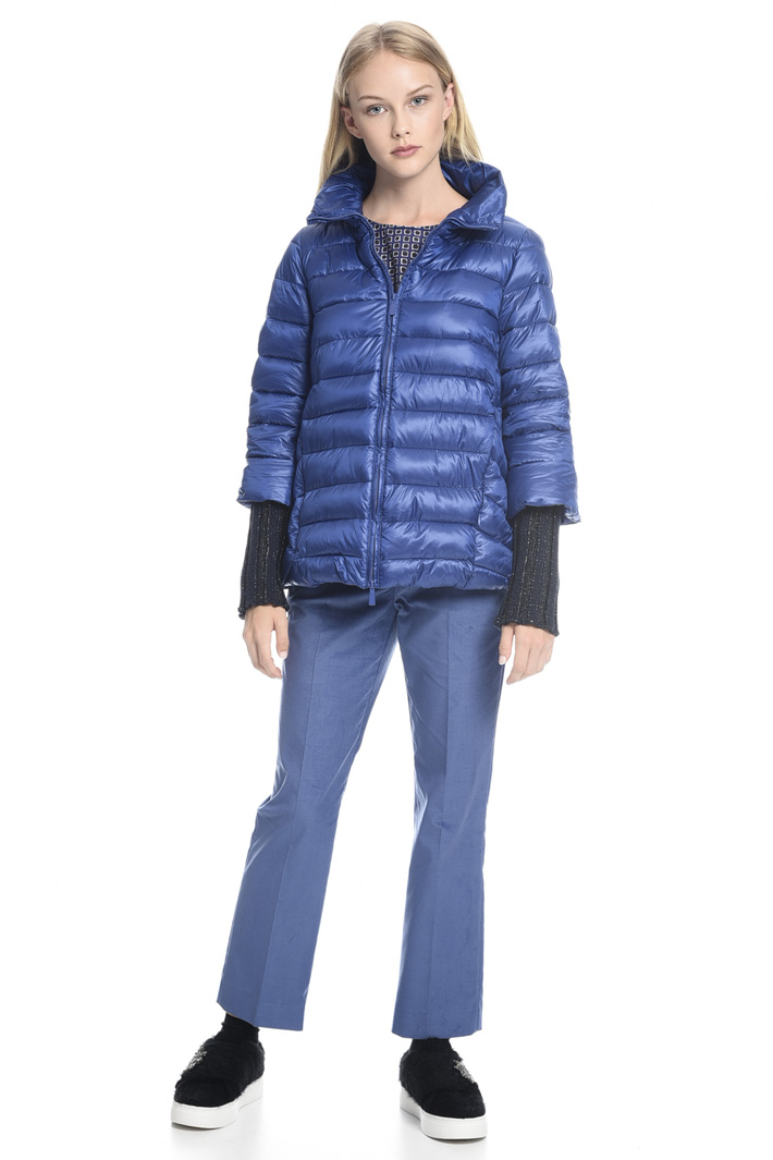 Piumino con polsini in maglia Intrend Piumino con polsini in maglia Intrend