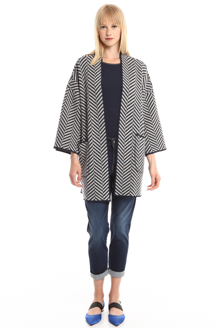 Giacca in jersey jacquard Intrend Giacca in jersey jacquard Intrend