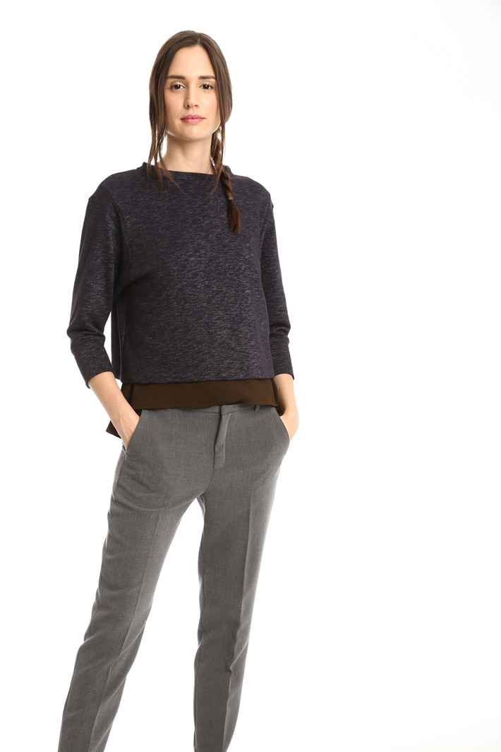 Slub-effect sweatshirt Intrend Slub-effect sweatshirt Intrend