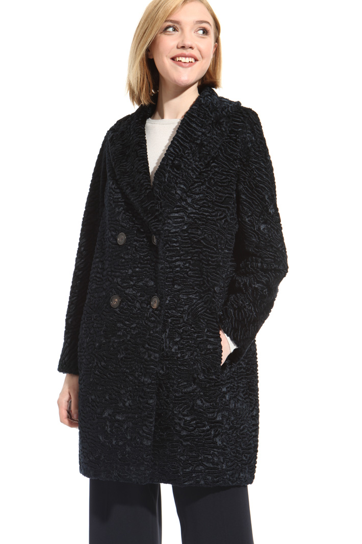 Fur effect coat Intrend Fur effect coat Intrend