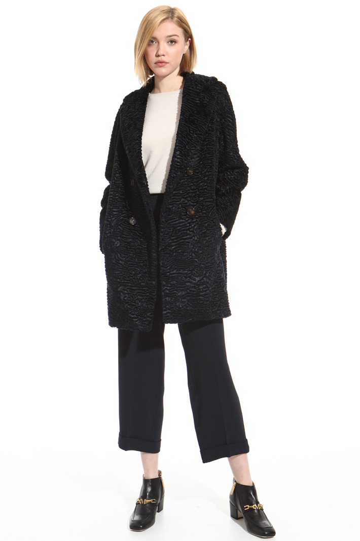 Fur effect coat Intrend Fur effect coat Intrend