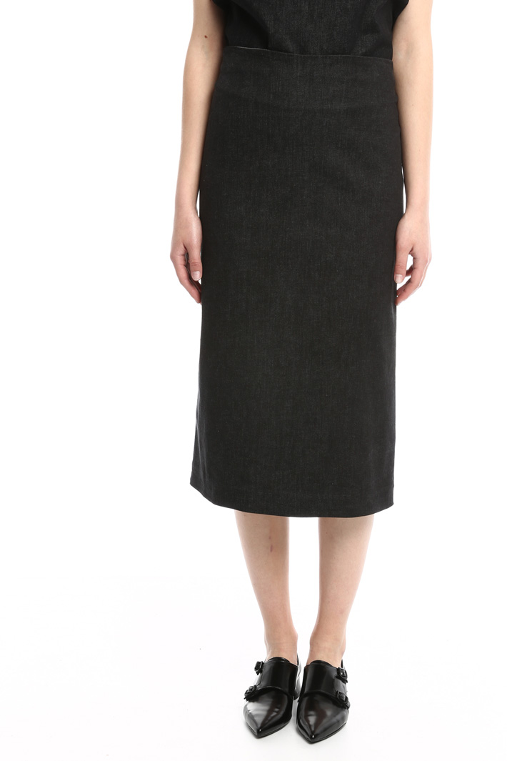 Denim longuette skirt Intrend Denim longuette skirt Intrend