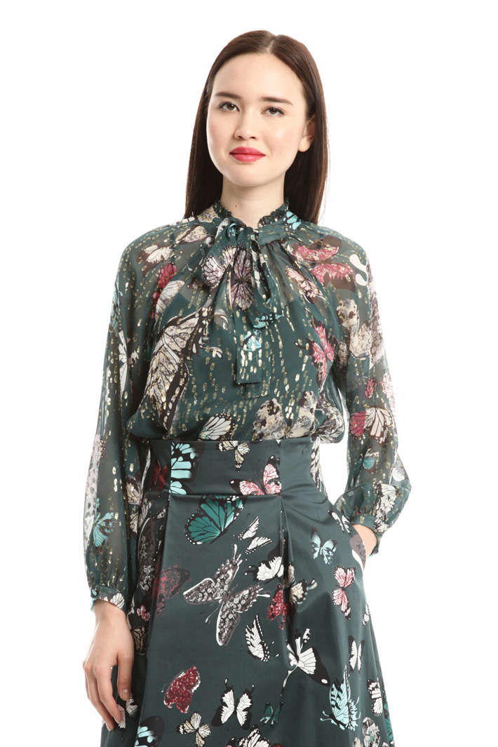 Blusa in chiffon di seta Intrend Blusa in chiffon di seta Intrend