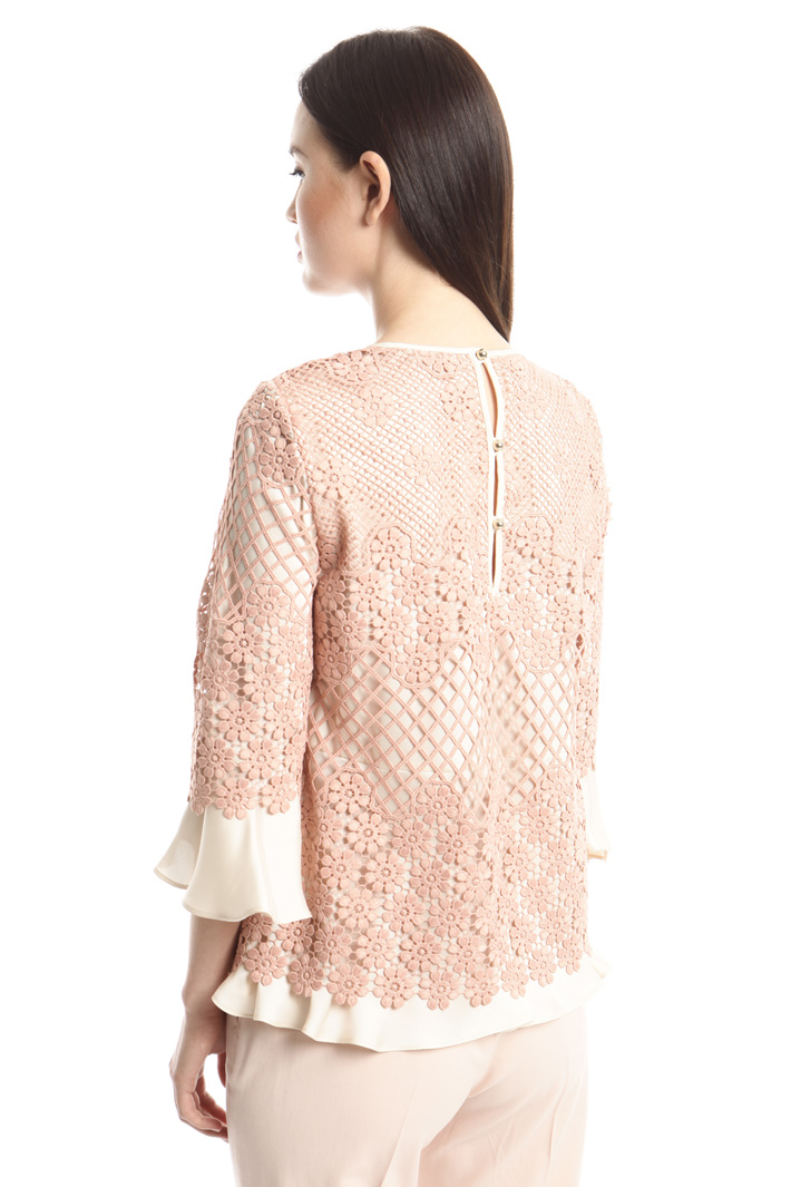 Casacca in twill e pizzo Intrend Casacca in twill e pizzo Intrend