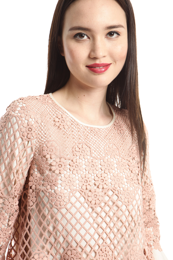 Casacca in twill e pizzo Intrend Casacca in twill e pizzo Intrend