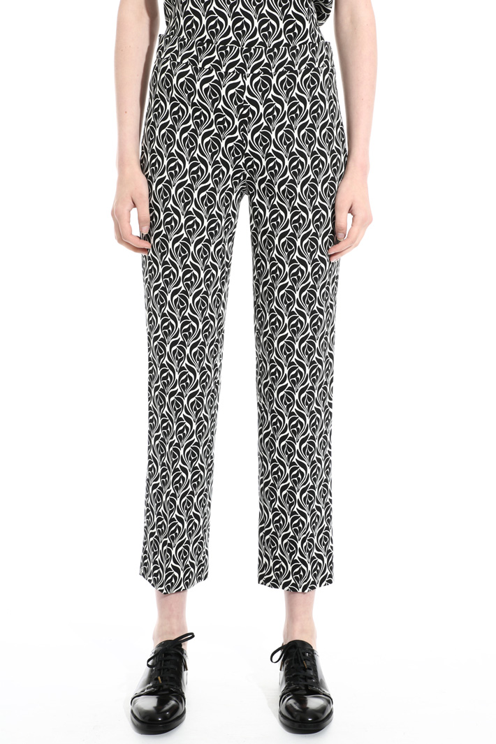 Cropped viscose trousers Intrend Cropped viscose trousers Intrend