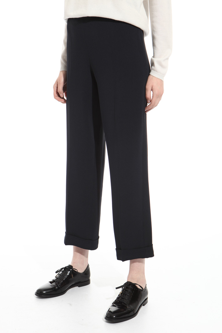 Cropped viscose trousers Intrend Cropped viscose trousers Intrend