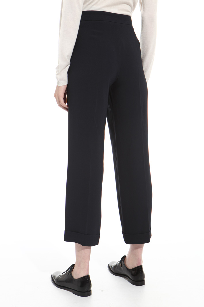 Cropped viscose trousers Intrend Cropped viscose trousers Intrend