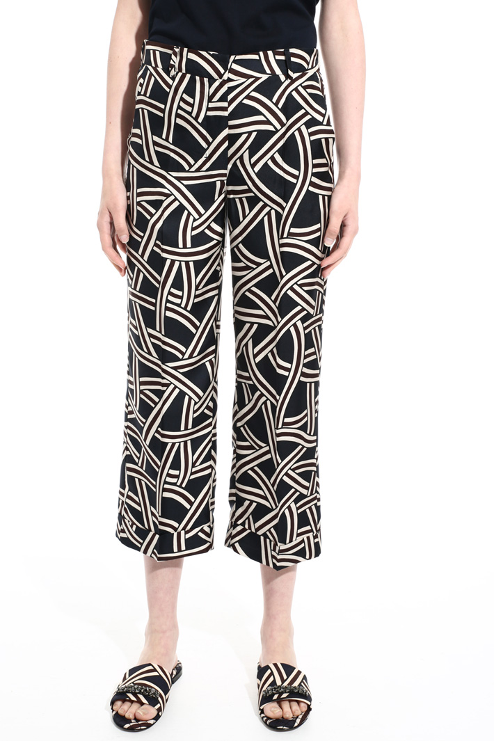 Pantaloni in twill di seta Intrend Pantaloni in twill di seta Intrend