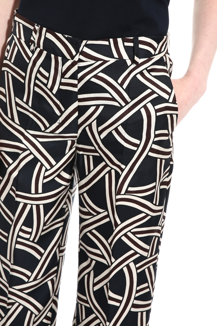 Pantaloni in twill di seta Intrend Pantaloni in twill di seta Intrend