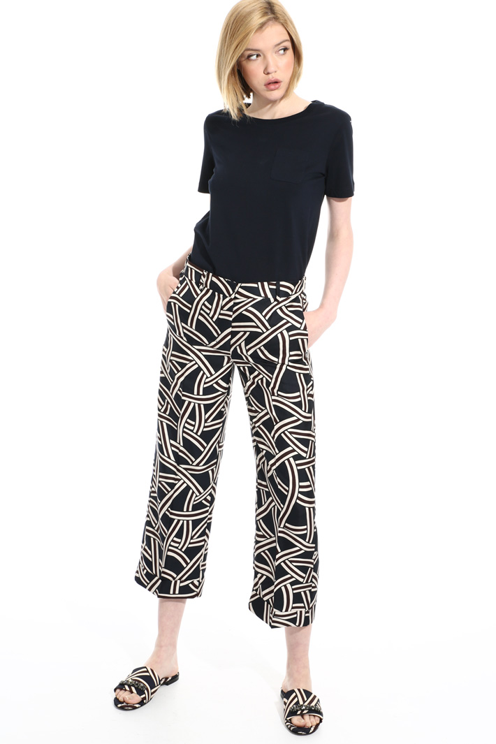 Pantaloni in twill di seta Intrend Pantaloni in twill di seta Intrend
