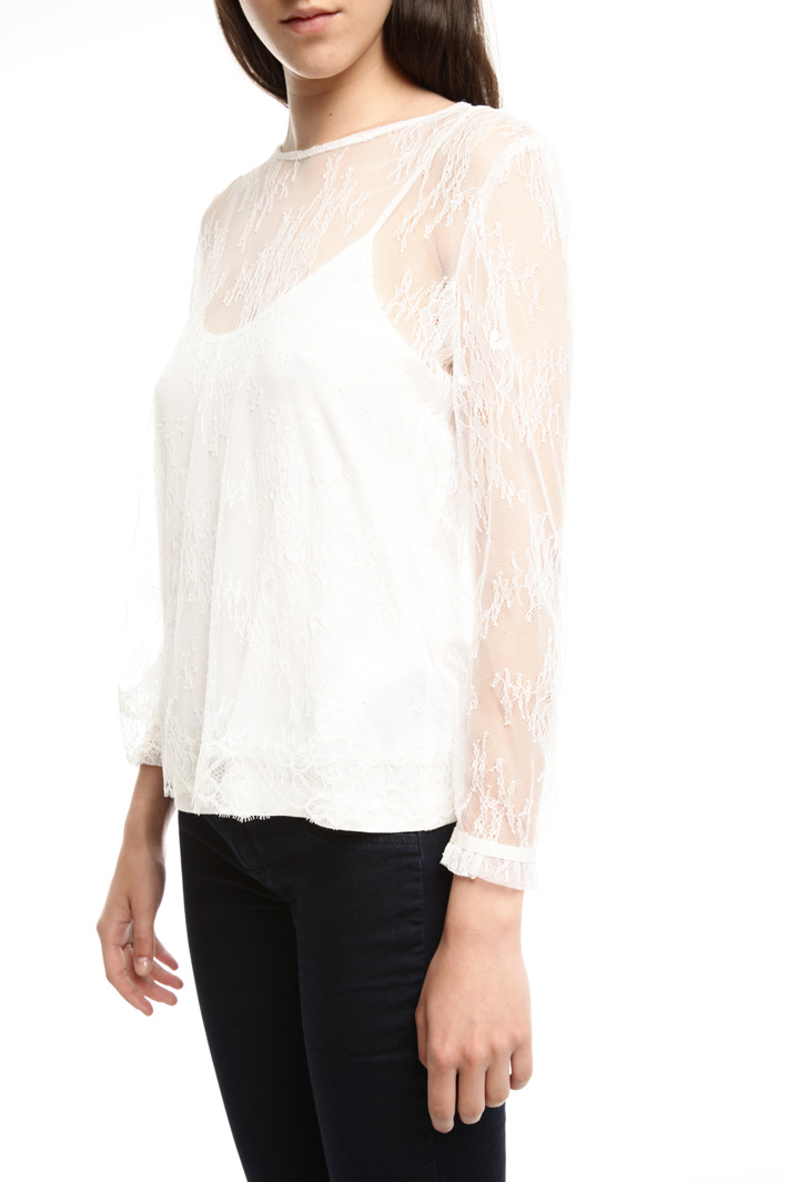 Casacca in pizzo con top Intrend Casacca in pizzo con top Intrend