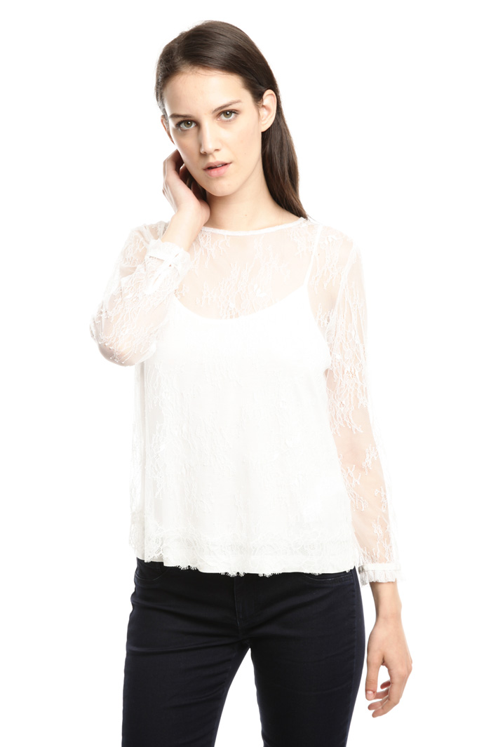 Casacca in pizzo con top Intrend Casacca in pizzo con top Intrend
