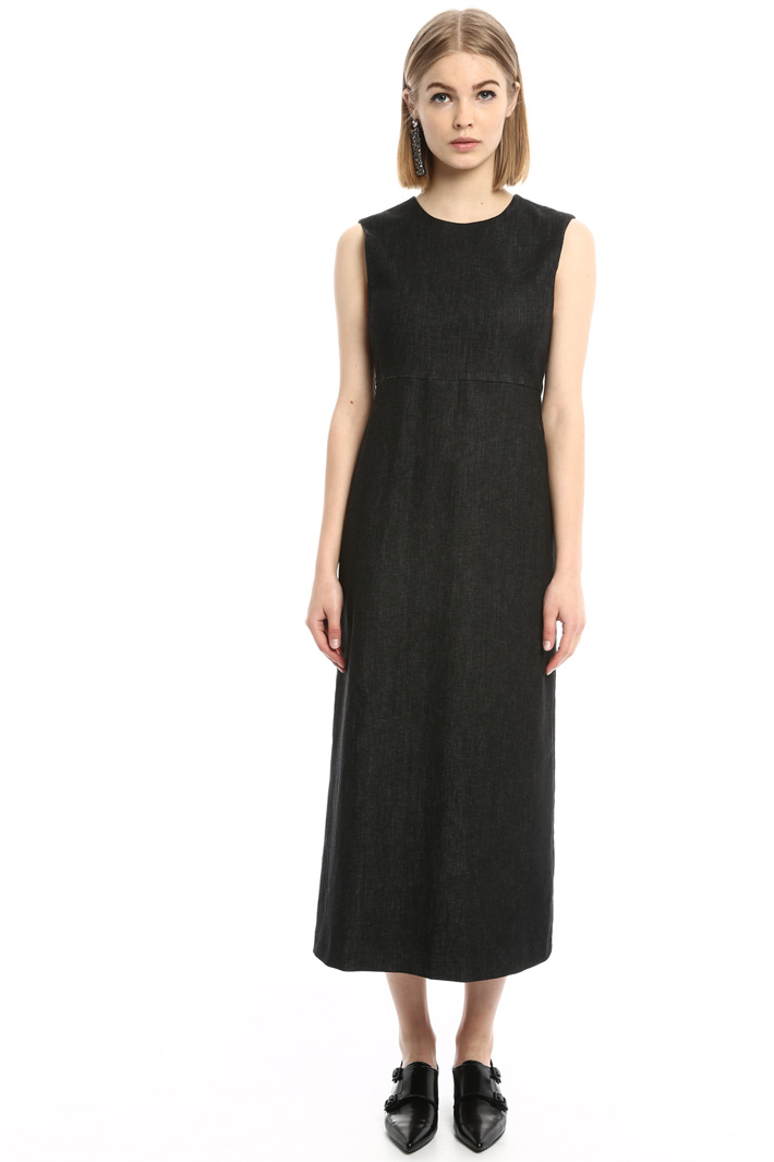 Abito smanicato in denim Intrend Abito smanicato in denim Intrend