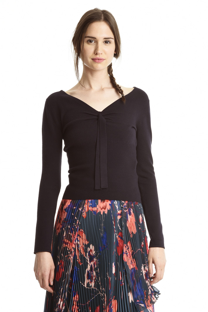 Maglia aderente in viscosa Intrend Maglia aderente in viscosa Intrend