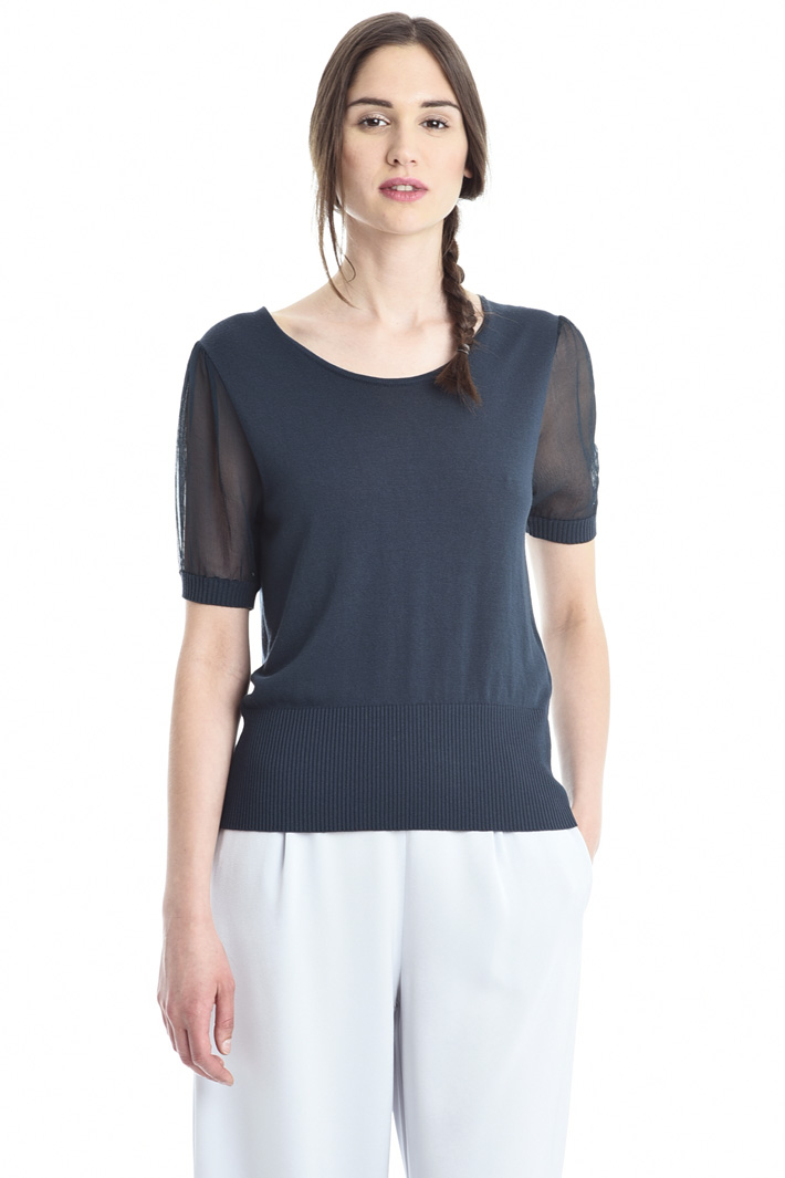Maglia con manica in seta Intrend Maglia con manica in seta Intrend
