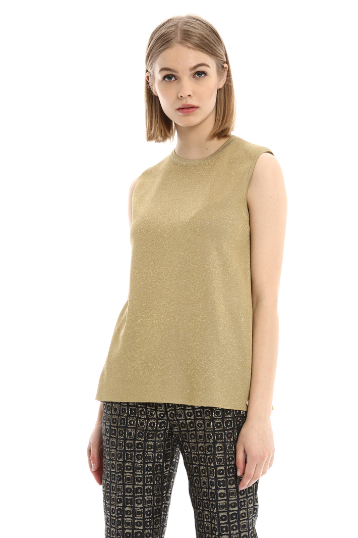 Top senza maniche in lurex Intrend Top senza maniche in lurex Intrend