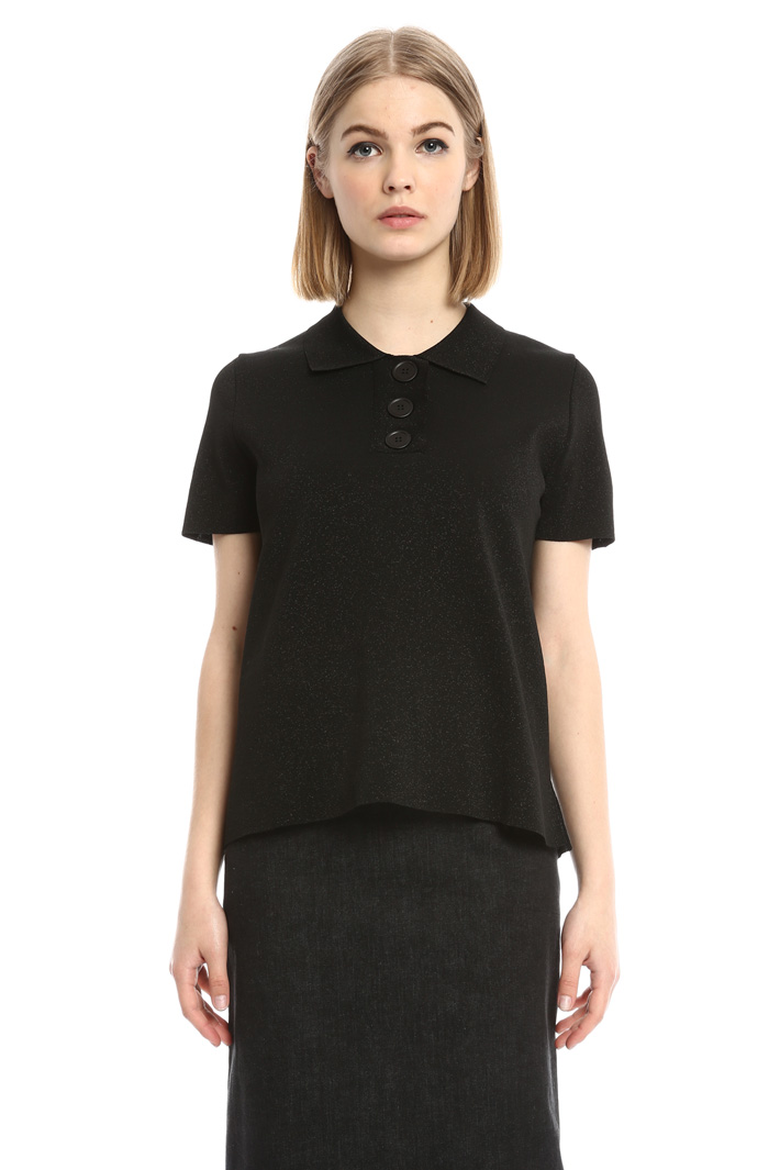 Polo in misto lana e lurex Intrend Polo in misto lana e lurex Intrend