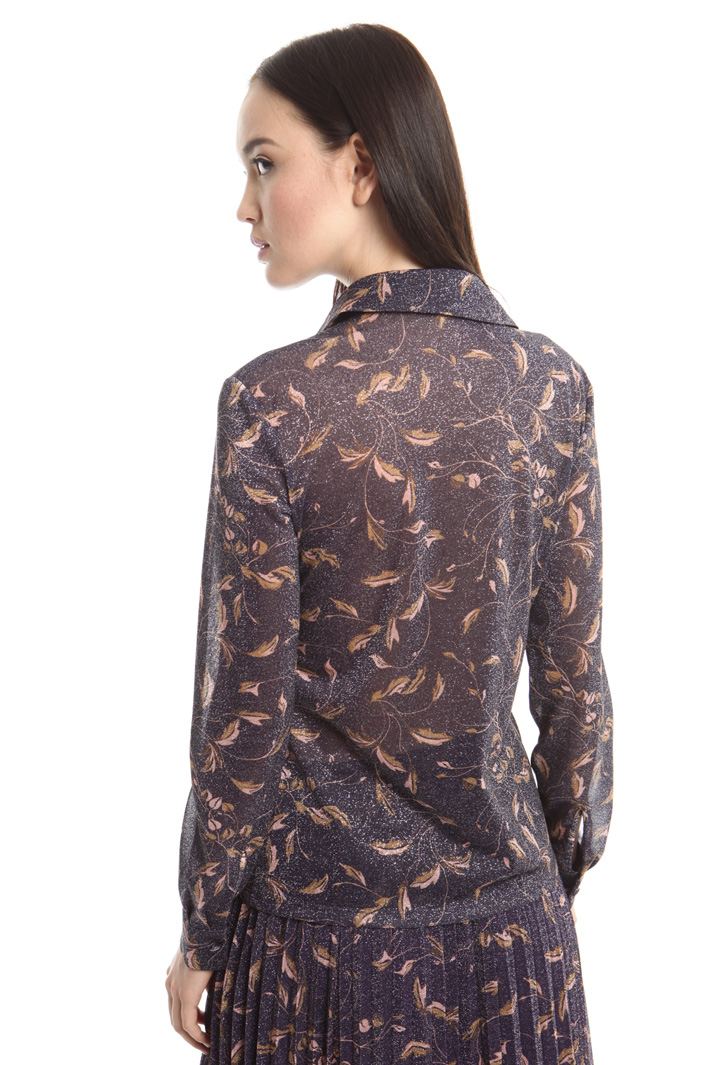 Camicia in jersey lamé Intrend Camicia in jersey lamé Intrend