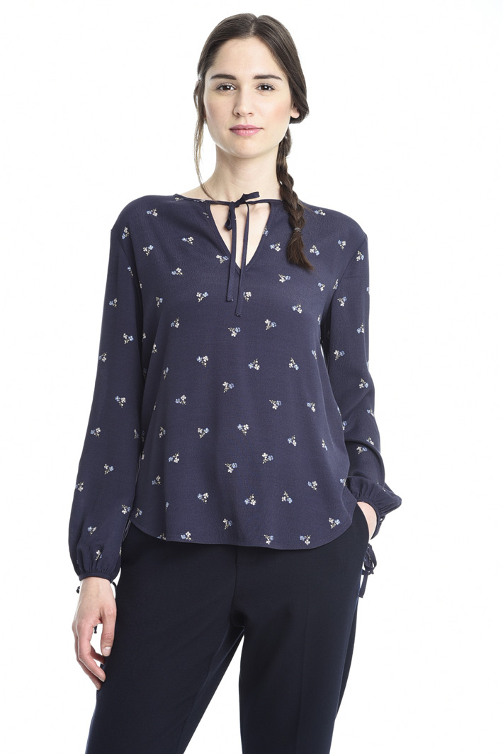 Blusa in jersey e sablé Intrend Blusa in jersey e sablé Intrend