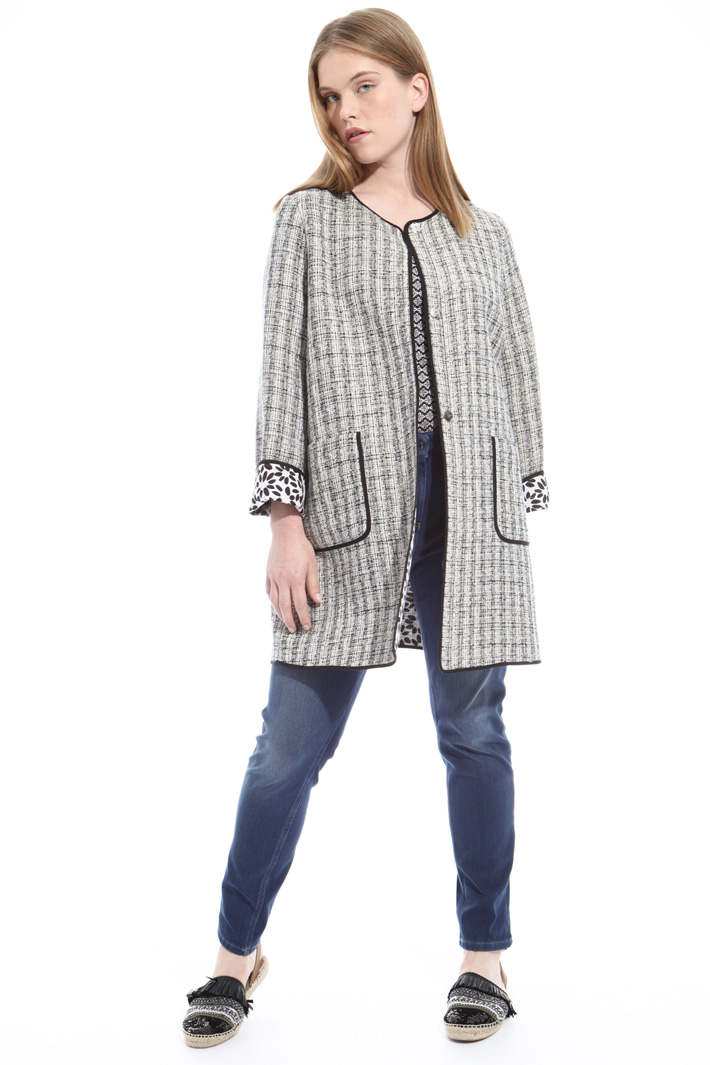 Interwoven duster coat Intrend Interwoven duster coat Intrend