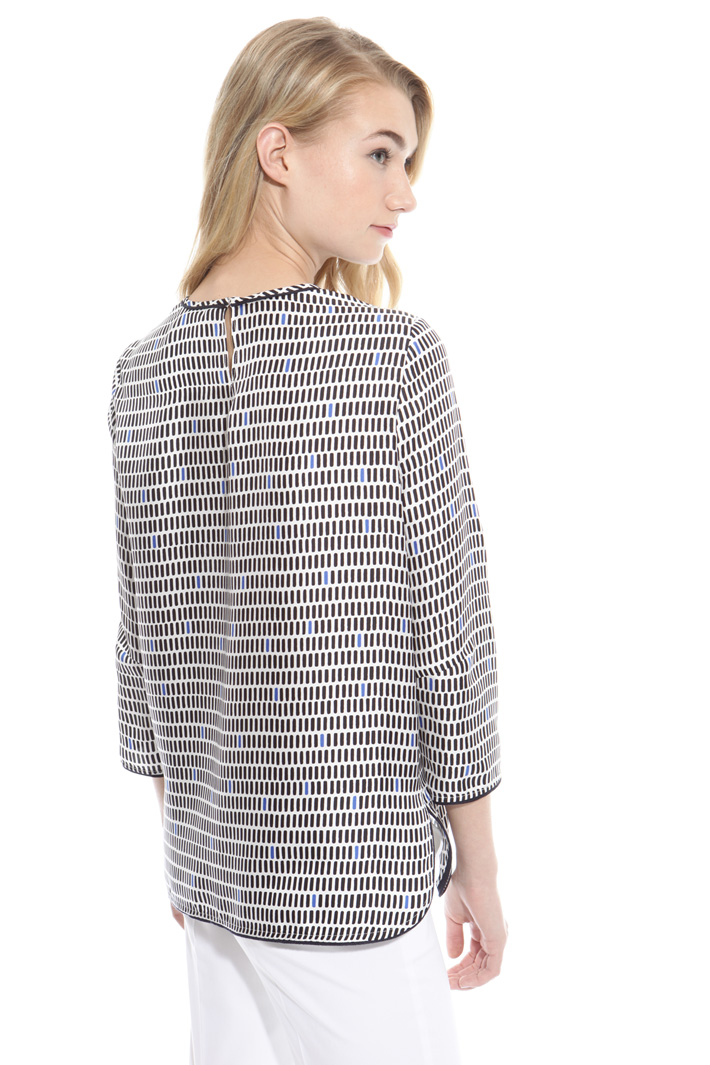 Printed twill blouse Intrend Printed twill blouse Intrend