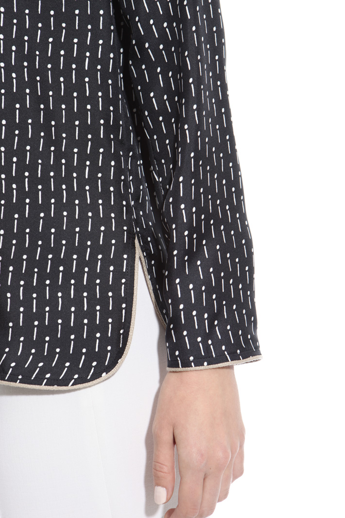 Printed twill blouse Intrend Printed twill blouse Intrend