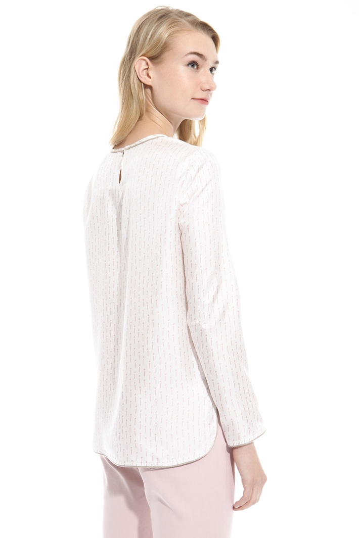 Printed twill blouse Intrend Printed twill blouse Intrend