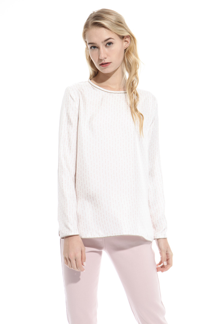 Printed twill blouse Intrend Printed twill blouse Intrend