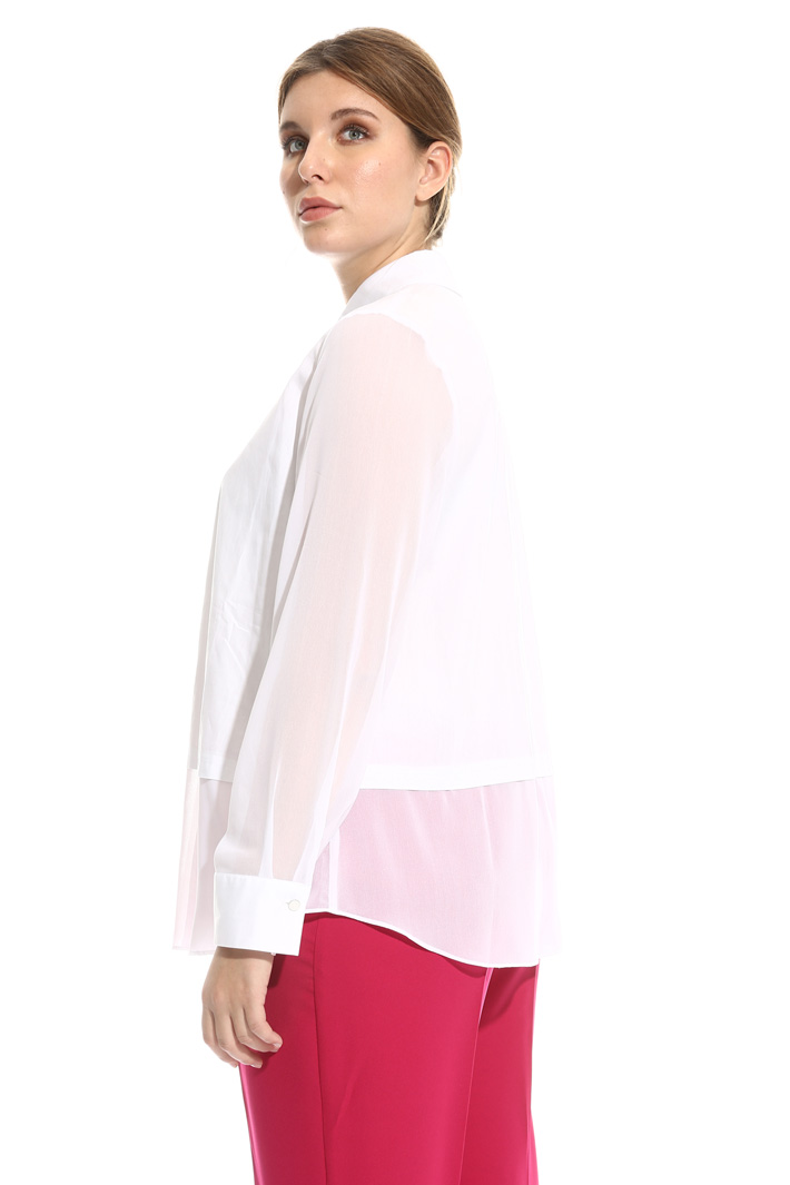 Camicia in cotone e gerogette Intrend Camicia in cotone e gerogette Intrend