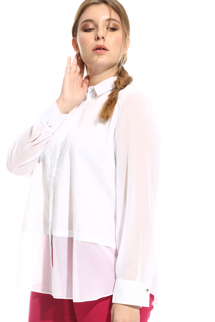 Camicia in cotone e gerogette Intrend Camicia in cotone e gerogette Intrend