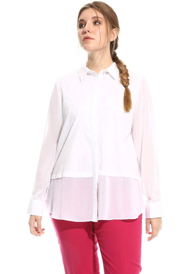 Camicia in cotone e gerogette Intrend Camicia in cotone e gerogette Intrend