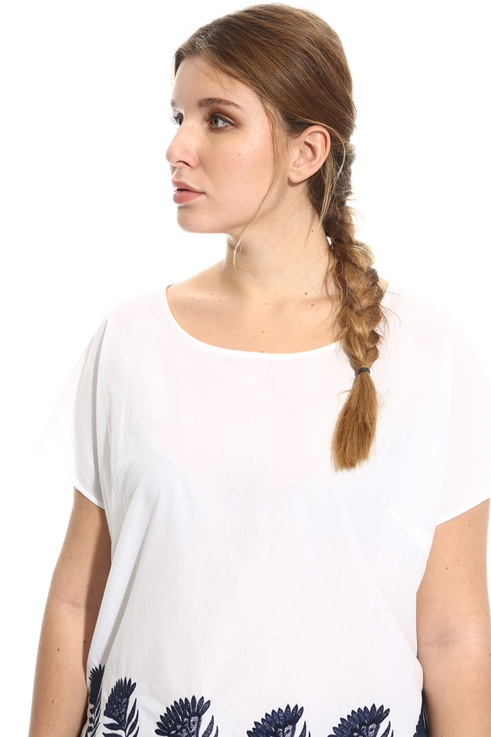 Blusa in cotone ricamato Intrend Blusa in cotone ricamato Intrend