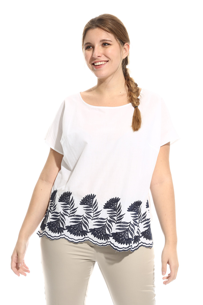 Blusa in cotone ricamato Intrend Blusa in cotone ricamato Intrend