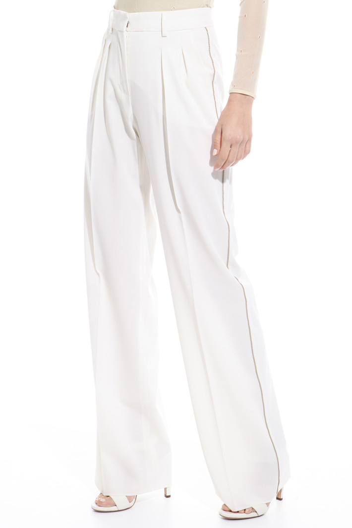 Straight cut wool trousers Intrend Straight cut wool trousers Intrend