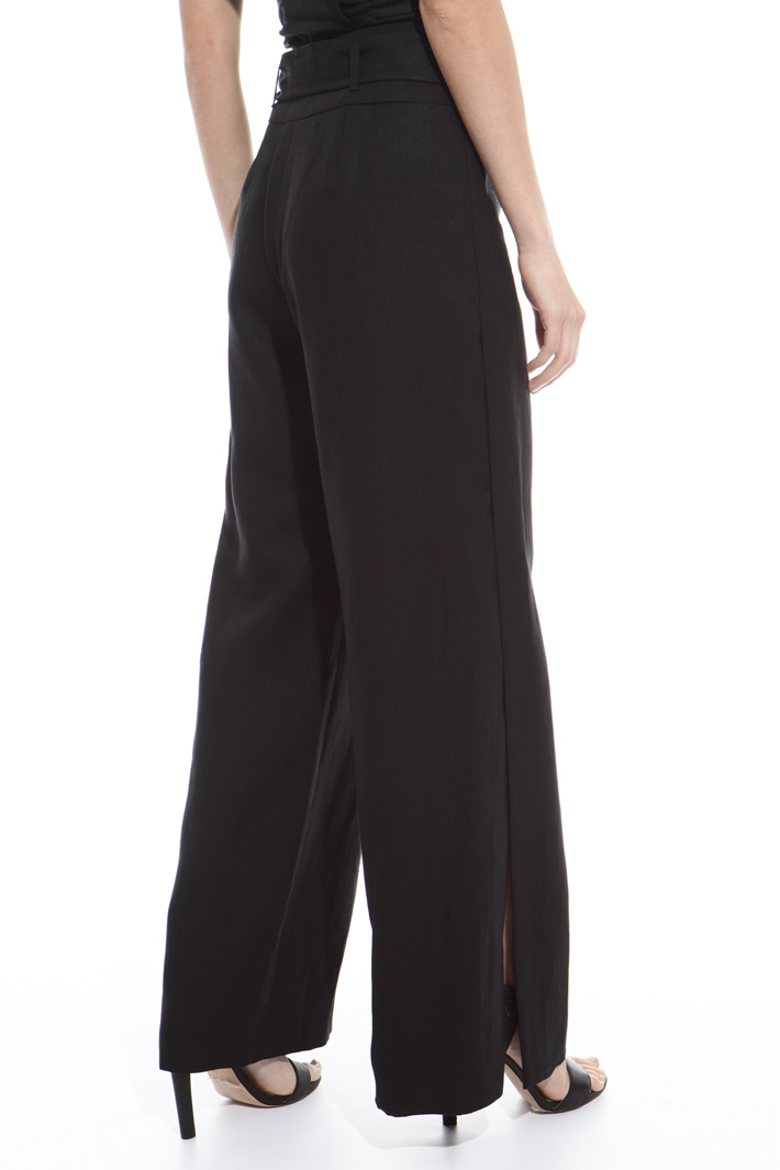 Wide trousers with slits Intrend Wide trousers with slits Intrend
