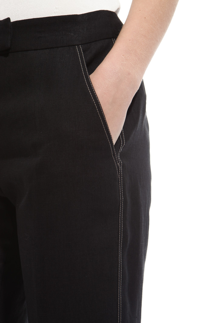 Contrasting stitch trousers Intrend Contrasting stitch trousers Intrend