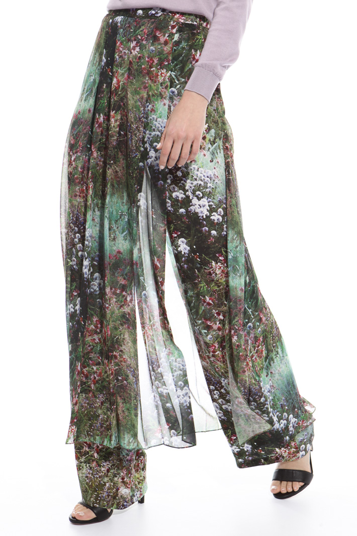 Pure silk palazzo trousers Intrend Pure silk palazzo trousers Intrend