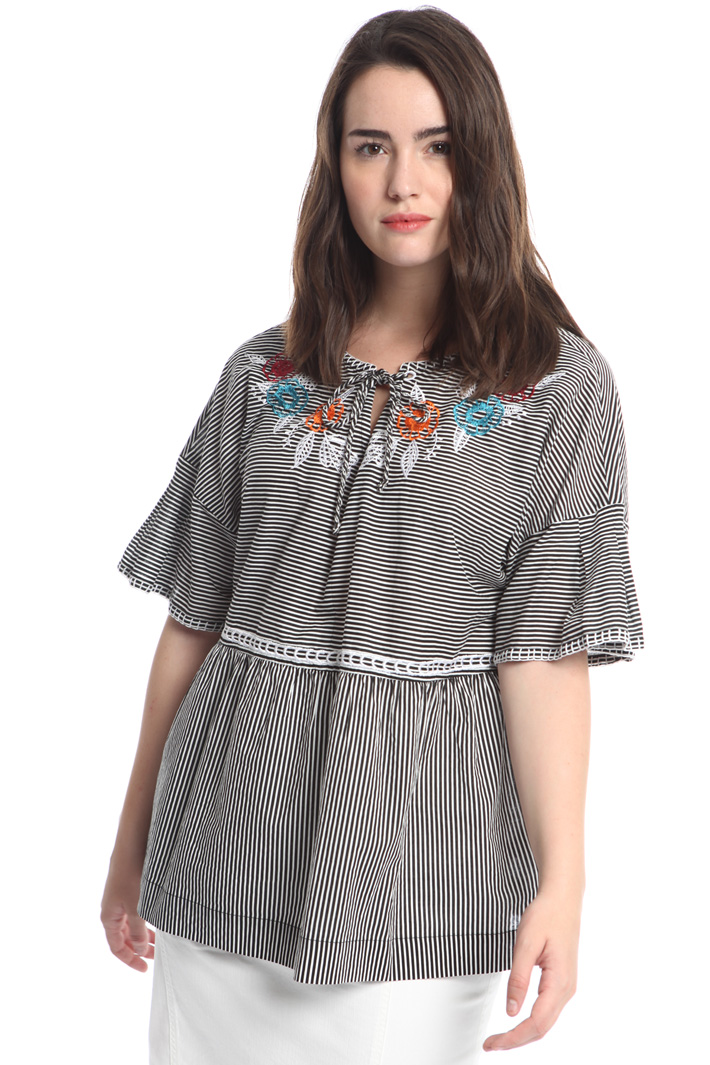 Blusa in voile di cotone Intrend Blusa in voile di cotone Intrend
