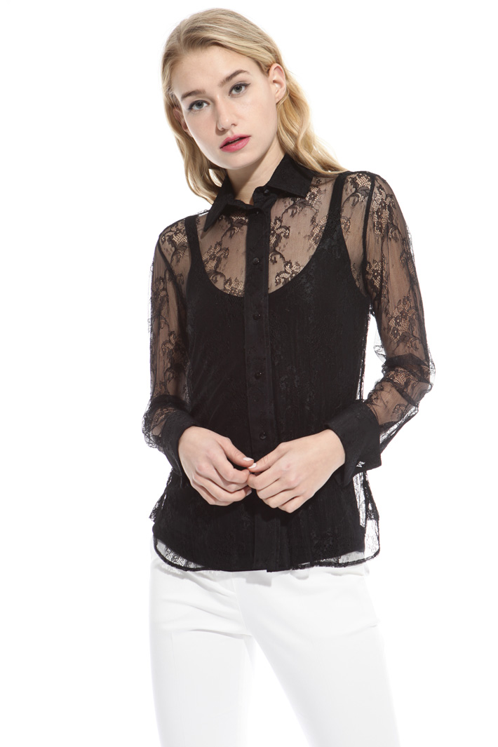 Camicia in pizzo chantilly Intrend Camicia in pizzo chantilly Intrend